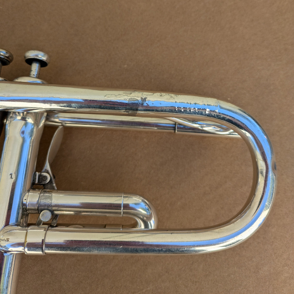 USED King Silver Flair Bb Trumpet