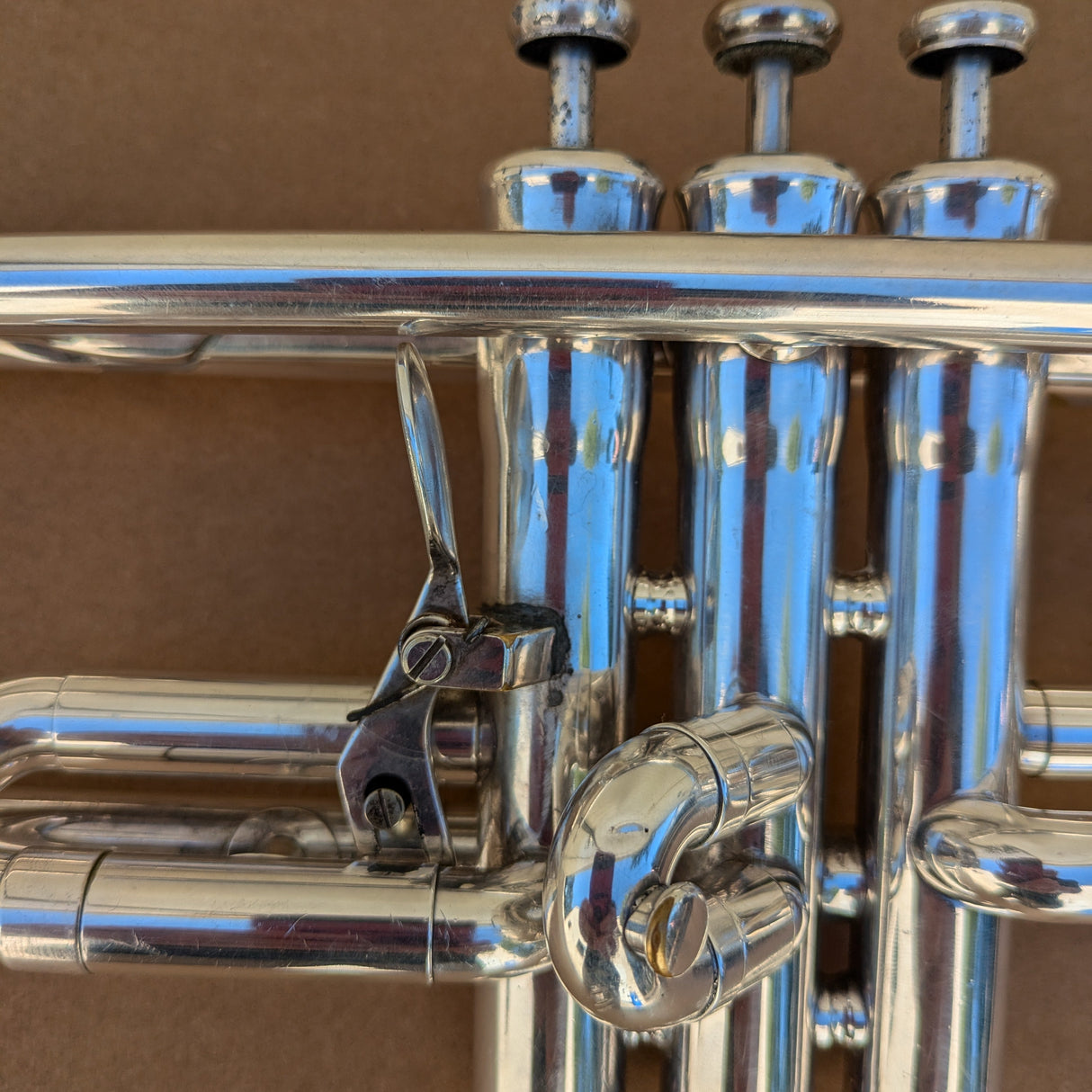 USED King Silver Flair Bb Trumpet