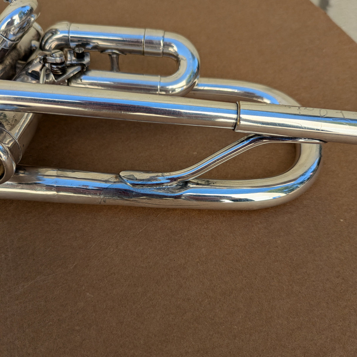 USED King Silver Flair Bb Trumpet